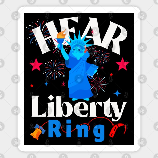 Hear Liberty Ring | 4th of July | Cochlear Implant Magnet by RusticWildflowers